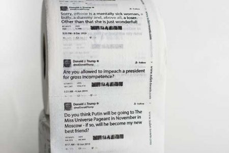 Amazon продает туалетную бумагу с твитами Трампа (ФОТО)