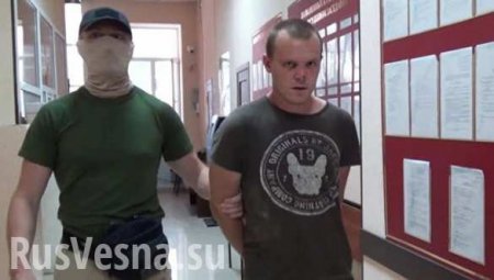 Опубликованы кадры допроса диверсанта СБУ, задержанного в Крыму (ВИДЕО)