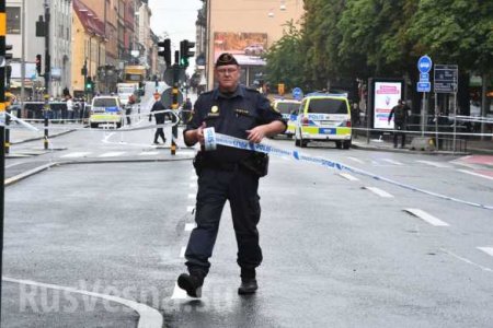 СРОЧНО: В Швеции неизвестный с ножом напал на полицейского (+ФОТО)