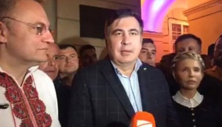 Саакашвили прибыл во Львов и встретился со сторонниками