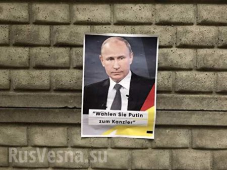 Берлин: В Германии призывают избрать Путина вместо Меркель (ФОТО)