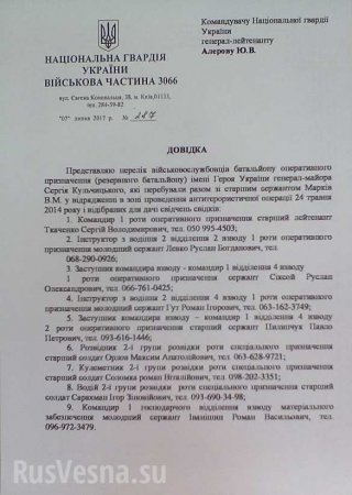 ВАЖНО: Документ «РВ» помог итальянцам прийти к выводу — репортёра Роккелли «убрали» ВСУ, чтобы он не мешал Киеву (ФОТО)