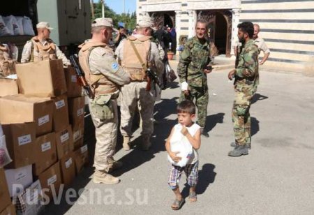 Важная миссия российских военных в Сирии: Конвой Минобороны прибыл в г. Хальдия (ФОТО)