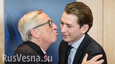 Будущий канцлер Австрии отказался целоваться с главой Еврокомиссии (ВИДЕО)