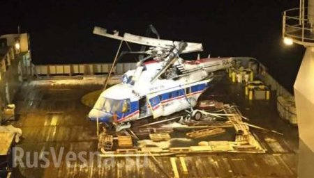 Российский вертолёт Ми-8, упавший у Шпицбергена, подняли на поверхность (ФОТО)