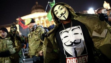 В Лондоне проходит «Марш миллиона масок»