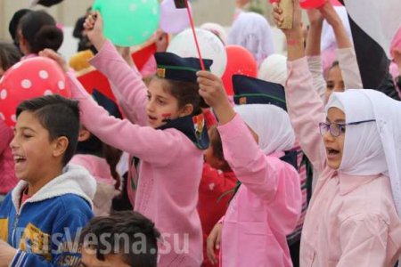 «Весёлые старты» в Алеппо: Российские военные помогают детям Сирии забыть ужасы войны — репортаж РВ из Алеппо (ФОТО)