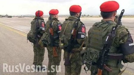 Russian «red berets» took under the protection of Syrian refugees