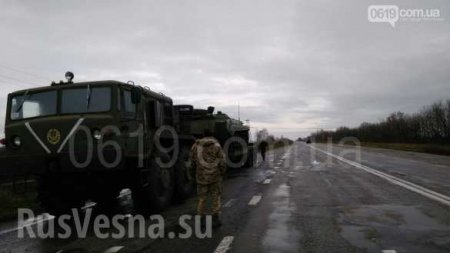 Тягач ВСУ с танком попал в ДТП под Мелитополем (ФОТО)