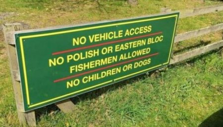 Хозяина пруда в Оксфордшире заставили убрать знак «полякам ловить рыбу запрещено»