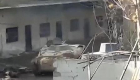 Видео прорыва сирийских правительственных войск под Дамаском