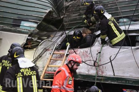 Крушение пассажирского поезда в Италии: сотни раненых, есть погибшие (ФОТО, ВИДЕО)
