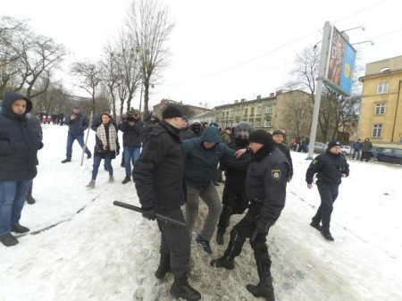 Во Львове акция в защиту животных закончилась массовой дракой с полицией