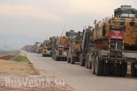 Большая колонна армии Турции вошла в Алеппо и была обстреляна артиллерией САА (ФОТО, ВИДЕО)