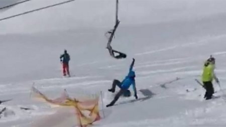 «Взбесившийся» подъемник покалечил туристов на горнолыжном курорте в Грузии (ФОТО, ВИДЕО)