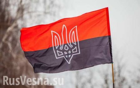 Бандеровские флаги взмыли над туалетами Киева (ФОТО)