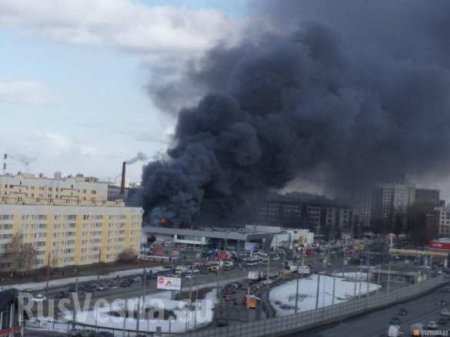 СРОЧНО: в Санкт-Петербурге вспыхнул огромный автокомплекс (ФОТО, ВИДЕО)