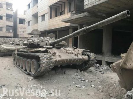 Ад в Дамасском котле: ВКС РФ, танки и спецназ САА ведут жестокие бои с ИГИЛ в руинах (ВИДЕО)