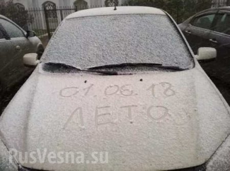 Здравствуй, лето: Россию неожиданно засыпало снегом (ФОТО, ВИДЕО)