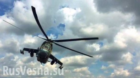 Низколетящий Ми-24 «поработал парикмахером» для журналистки (ВИДЕО)