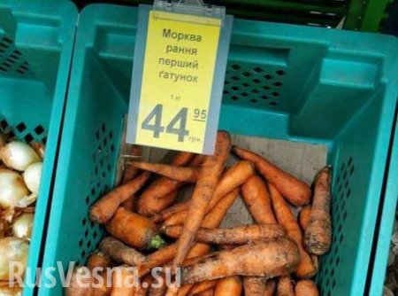 «Морква лакшери»: на Украине взлетели цены на овощи, фрукты и хлеб (ФОТО)