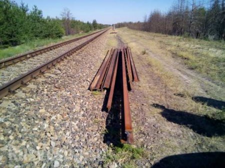 Жители оккупированной Луганщины уничтожают свою железную дорогу (ФОТО)