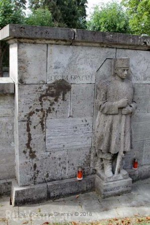 В Германии испортили памятник украинским военнопленным (ФОТО)