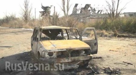 Под Донецком ракетой уничтожена машина ВСУ (ФОТО, ВИДЕО)
