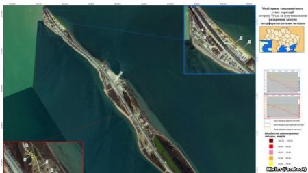 Украинские чиновники «сместили» Крымский мост (ФОТО)