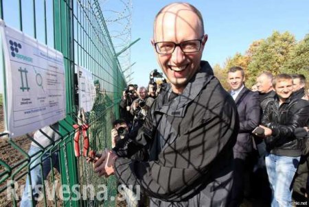Яценюк построил крымскую стену: в Сети высмеяли власти Украины