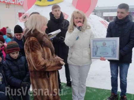 В Одесской области горожанам «подложили» мегасвинью из снега (ФОТО)