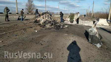 СРОЧНО: На КПП «Еленовка» подорвался автомобиль, есть жертвы (+ФОТО)