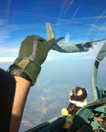 Лётчик ВКС России «поймал за хвост» украинский военный самолёт около Крыма (ФОТО)