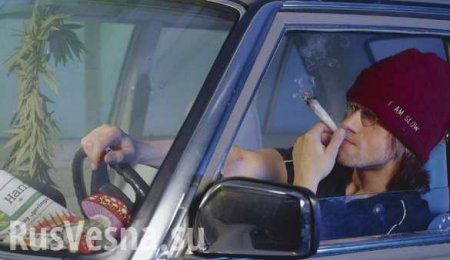 На Украине водитель маршрутки перевозил пассажиров, накурившись марихуаны (ВИДЕО)