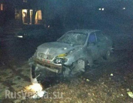 СРОЧНО: Взрыв прогремел в Луганске, подорван автомобиль (ФОТО)