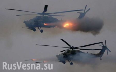 Newest Russian combat helicopter attacked militants in Syria for the first time (VIDEO)