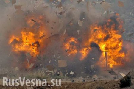 Огненный шар «инопланетян» уничтожил грузовик ВСУ на Донбассе (ВИДЕО)