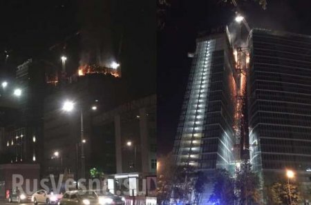 В центре Варшавы полыхнул небоскрёб: очевидцы делятся кадрами огненного дождя (ФОТО, ВИДЕО)