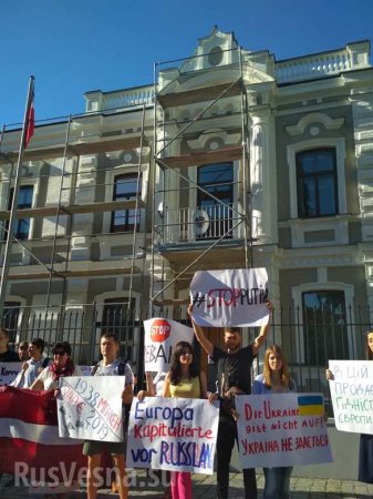 Украинцы пикетируют посольства стран, которые поддержали возврат России в ПАСЕ (ФОТО, ВИДЕО)