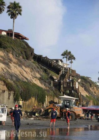 Скала рухнула на пляж в США и убила отдыхающих (ФОТО, ВИДЕО)