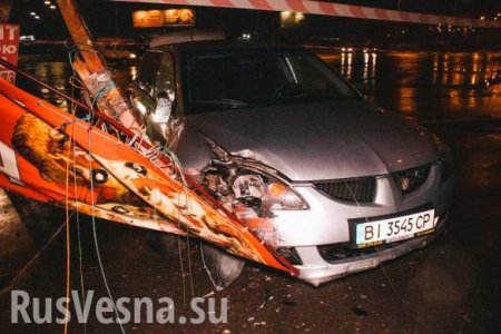 «Приключения» пьяного нацгвардейца по-киевски: амфетамин, погоня полиции, разбитые такси и киоск (ФОТО, ВИДЕО)