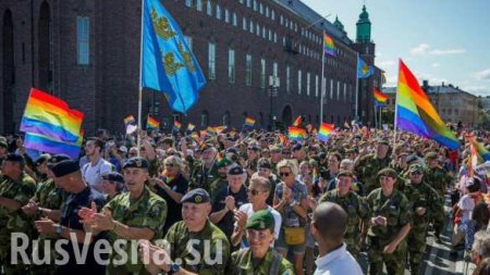 Главком армии Швеции возглавил парад однополых извращенцев (ФОТО)