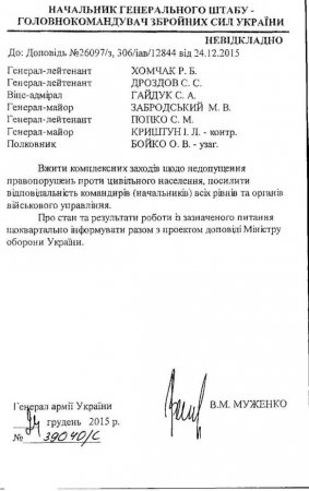 Экс-депутат Рады опубликовал документы о преступлениях ВСУ на Донбассе (ФОТО)