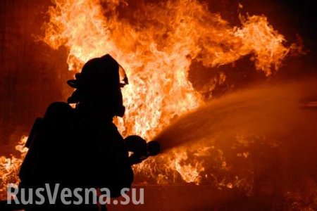 Под Одессой горит детский развлекательный центр (ВИДЕО)