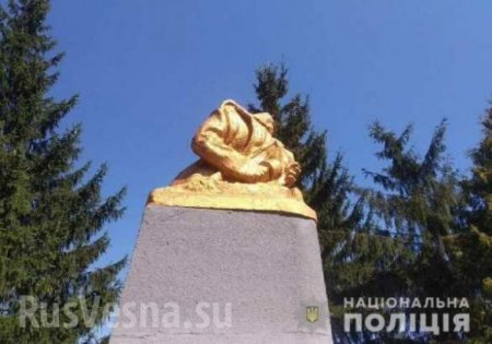Под Ровно вандалы отбили голову бюсту советского разведчика (ФОТО)