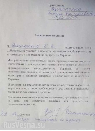 В Генпрокуратуре Украины сделали неожиданное заявление по освобождению Вышинского (ДОКУМЕНТ)