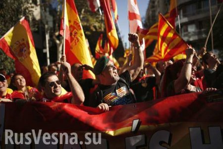 Массовые протесты в Барселоне — фоторепортаж «Русской Весны» из столицы Каталонии (ФОТО, ВИДЕО)