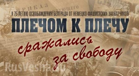 Минобороны рассекретило документы к 75-летию освобождения Белграда (ФОТО)
