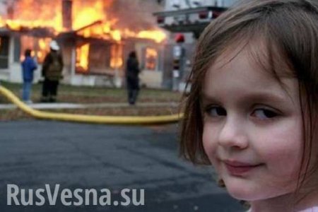 На оккупированном Донбассе сожгли кафе карателя (ВИДЕО)