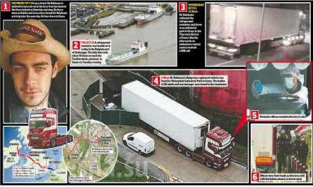 Появились жуткие подробности гибели 39 человек в грузовике в Британии (ФОТО, ВИДЕО)
